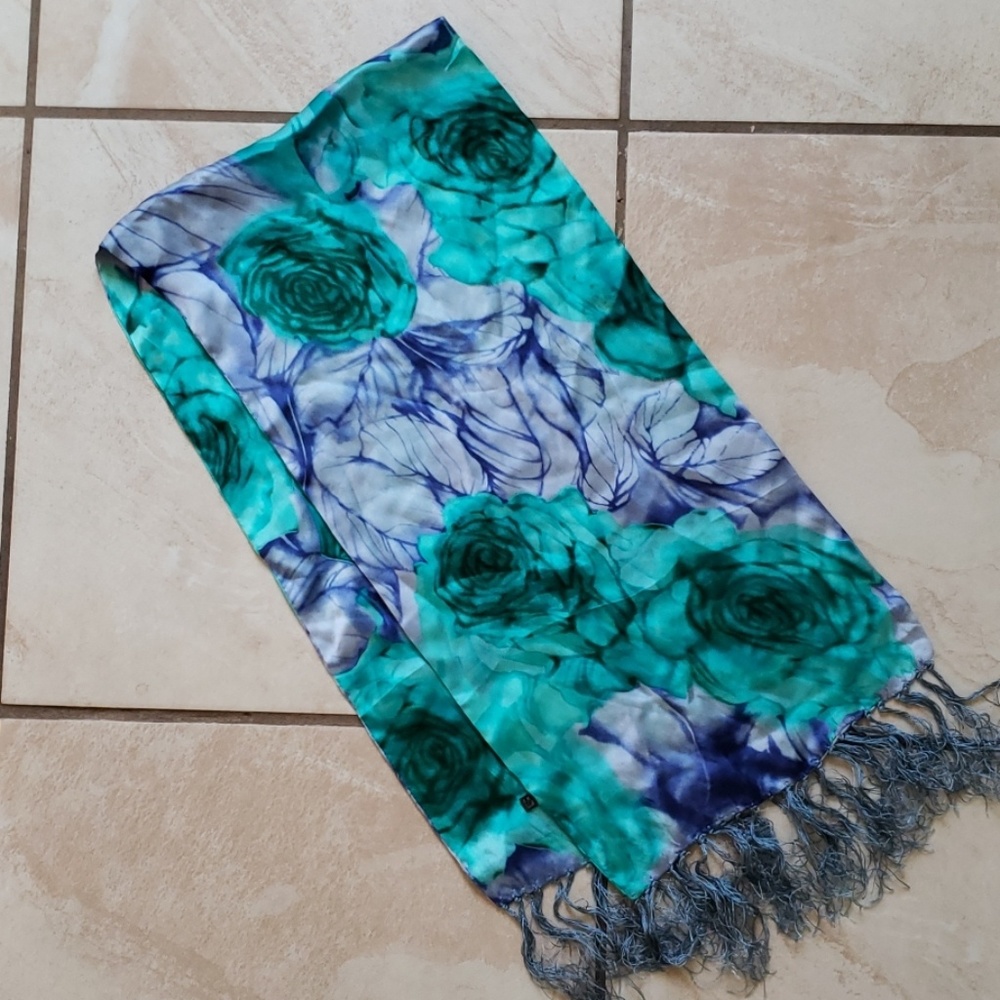 Rose Silk Scarf